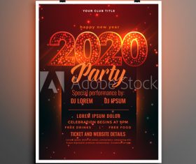 Red background Christmas celebration cover flyer vector