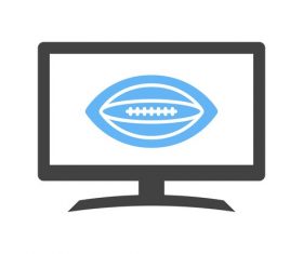 Rugby match Icons vector