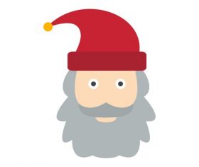 Santa Claus icon vector