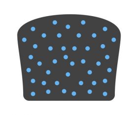 Scone bread Icons vector
