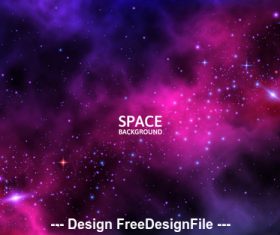 Shiny star space background vector