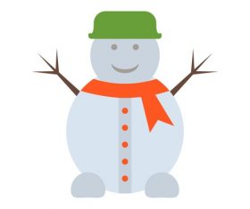 Snowman icon vector