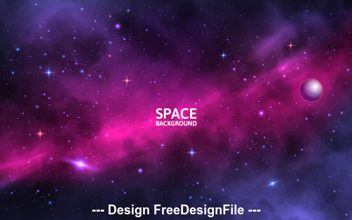 Space background vector free download