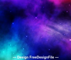 Space stardust background vector