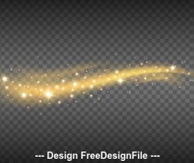 Sparkling elements in vector