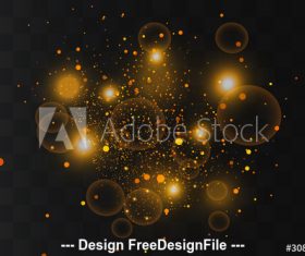 Stars glare elements vector