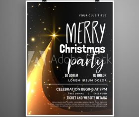 Stylish 2020 New Year cover flyer template design vector