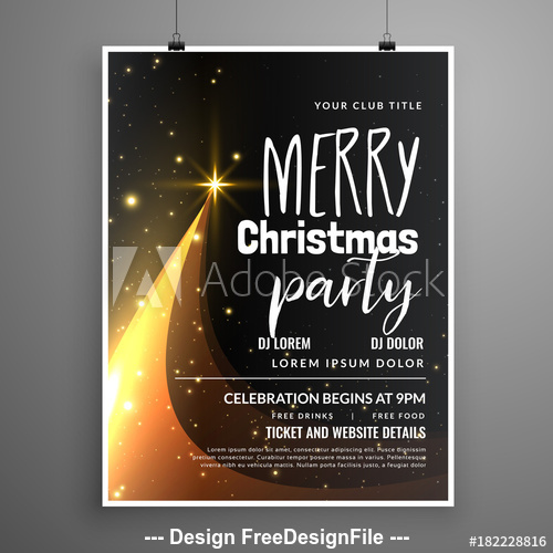 Stylish 2020 New Year cover flyer template design vector
