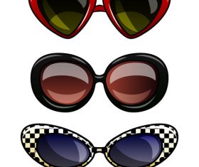 Sunglasses cartoon vector