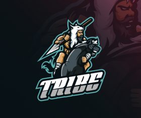 TRIBE logo design vector
