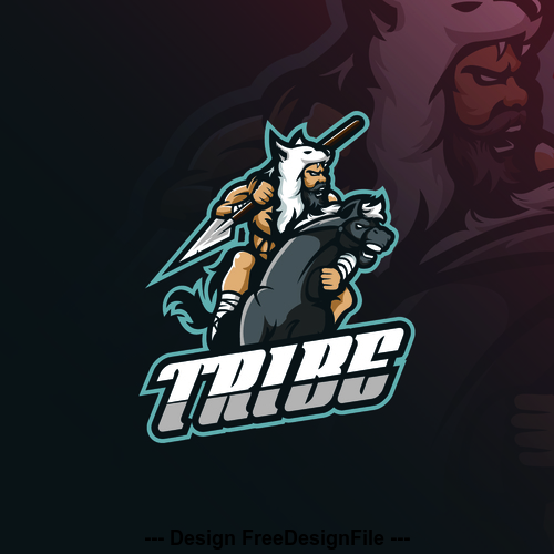TRIBE logo design vector