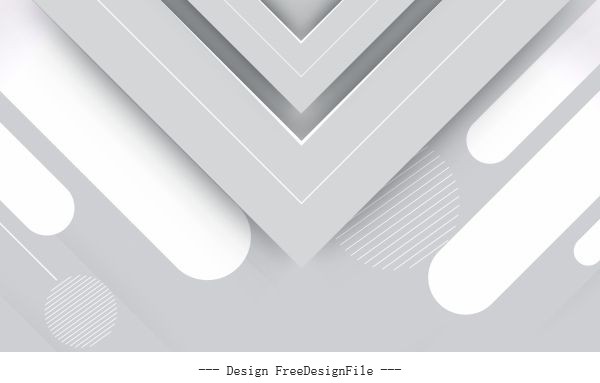 Technology background bright grey modern symmetric geometric decor vector