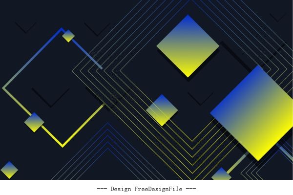 Technology background dark colored geometric vector