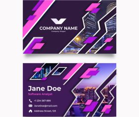 Template design business card vector