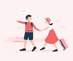 Travel illustration vector
