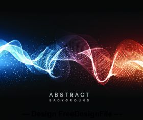 Two-color wave pattern background vector