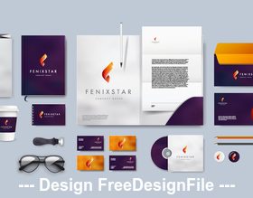 Two-tone background corporate branding identity template vector