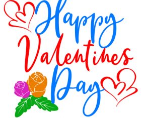Valentine day card vector