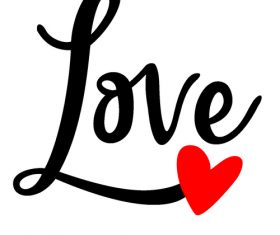 Valentine day love greeting card vector