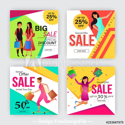 Welcome snap holiday discount poster design vector