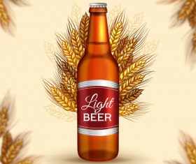 Wheat beer poster vector