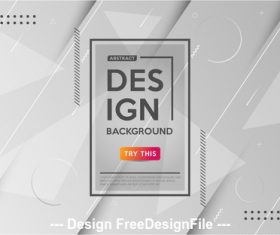 White abstract design background vector