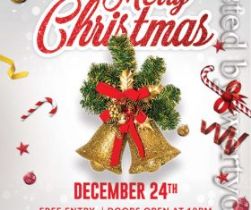 Winter Merry Christmas Flyer PSD Template