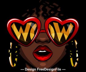 Woman cartoon pop art style vector