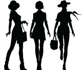 Woman silhouette vector