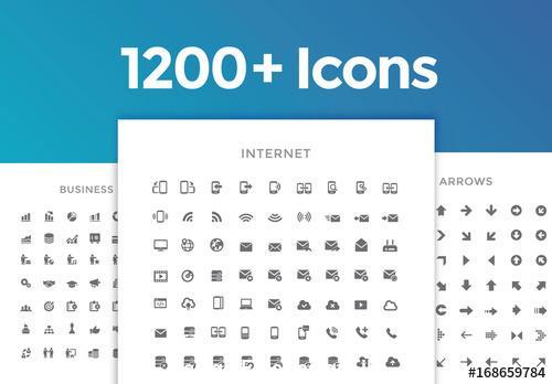 1200 line art icon vector