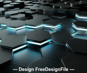 3D Tech Modern PSD Background Design