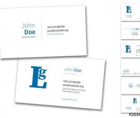 6 Business card vector