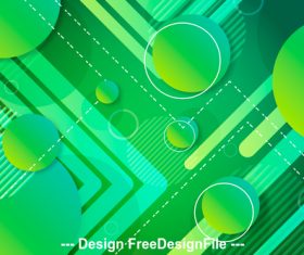 Abstract green geometric design background vector