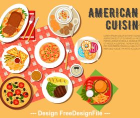 American food vector