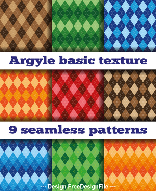 Argyle seamless pattern vector