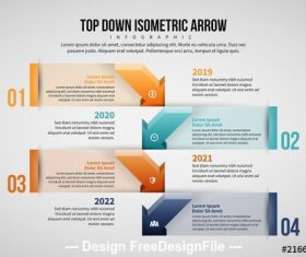 Arrow infographic layout vector