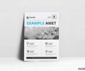 Art cover business flyer vector