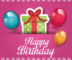 Birthday gift vector