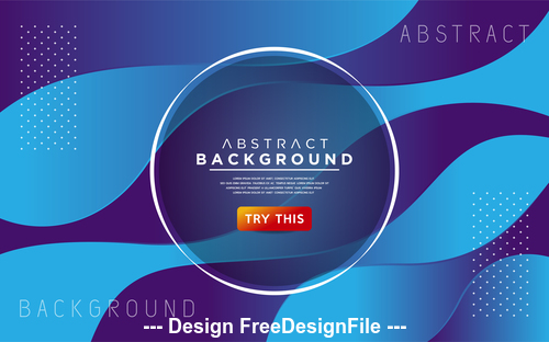 Blue abstract design background vector