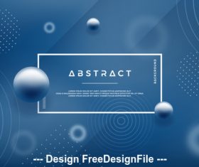 Blue background decorative element vector