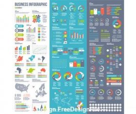 Business Themed Infographic vector