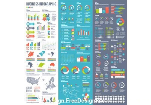 Business Themed Infographic vector