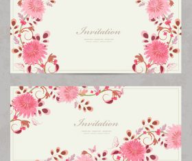 Card chrysanthemum vector
