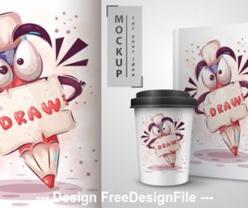 Cartoon decorative pattern vector