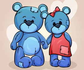 Cartoon teddy bear vector