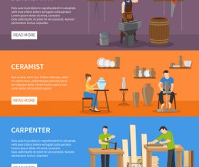 Ceramist cartoon illustration vector