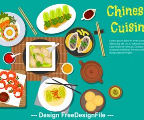 Chinese cuisine vector