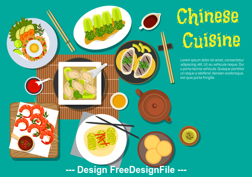 Chinese cuisine vector