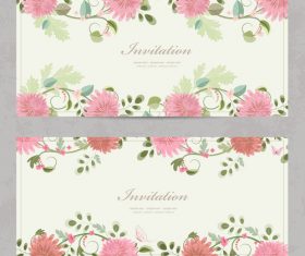 Chrysanthemum background card vector