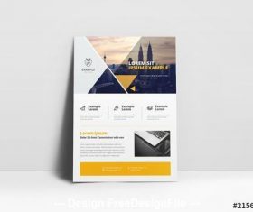 Cityscape cover business flyer vector
